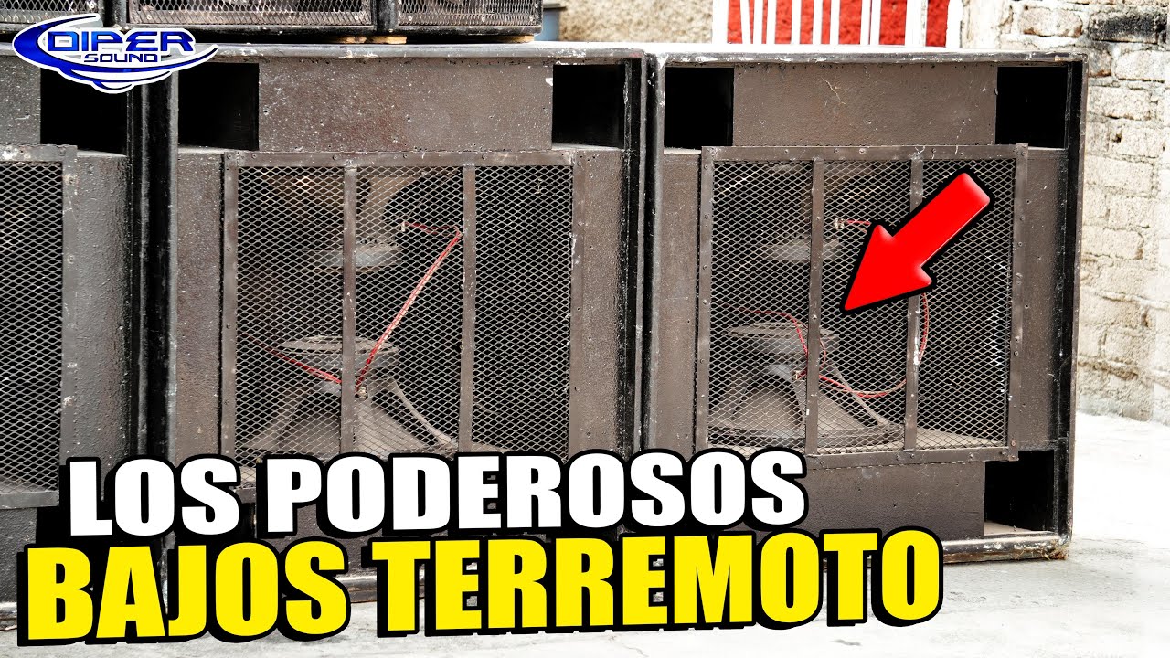 SOLO 2 BOCINAS EN CADA BAJO TIPO TERREMOTOS PARA UN SONIDO DISCOTHEQUE | DIPER SOUND