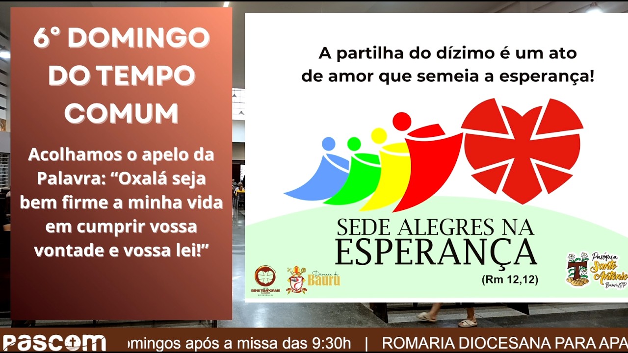 6° DOMINGO DO TEMPO COMUM - SANTA MISSA COM FREI RICARDO