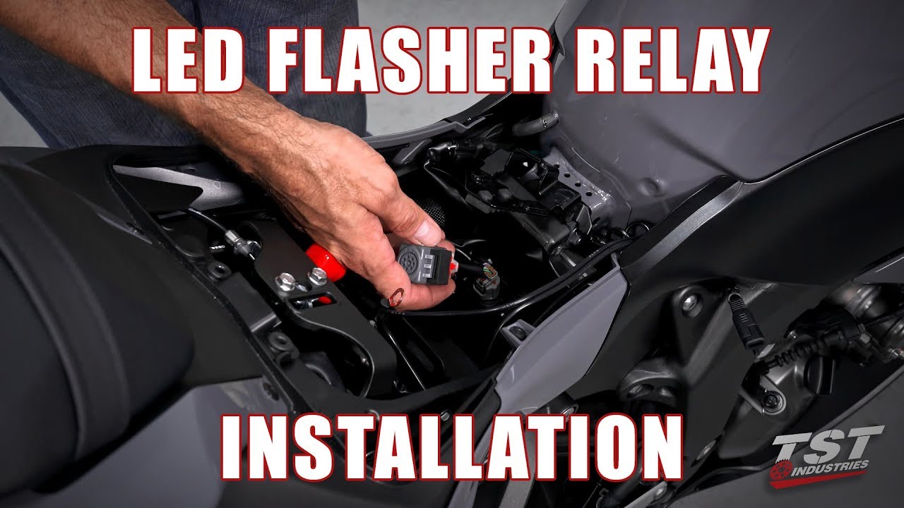 How to install an LED Flasher Relay on a 2019+ Kawasaki ZX6R by TST Industries