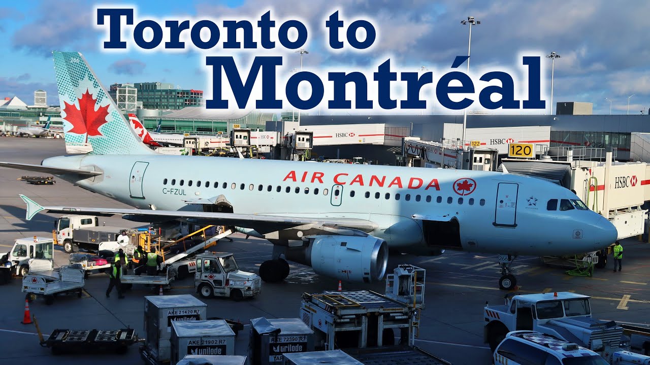 Full Flight: Air Canada A319 Toronto to Montréal (YYZ-YUL)