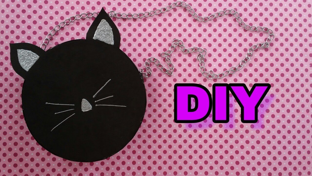 DIY - BOLSA DE GATINHO | Bolsa divertida de EVA
