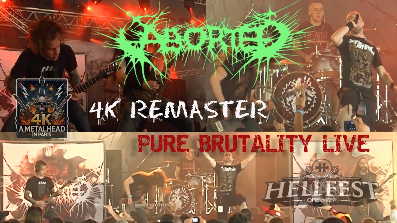 ABORTED &ndash; Ophiolatry on a Hemocite Platter | Live @ Hellfest 2009 [4K Brutal Remaster]