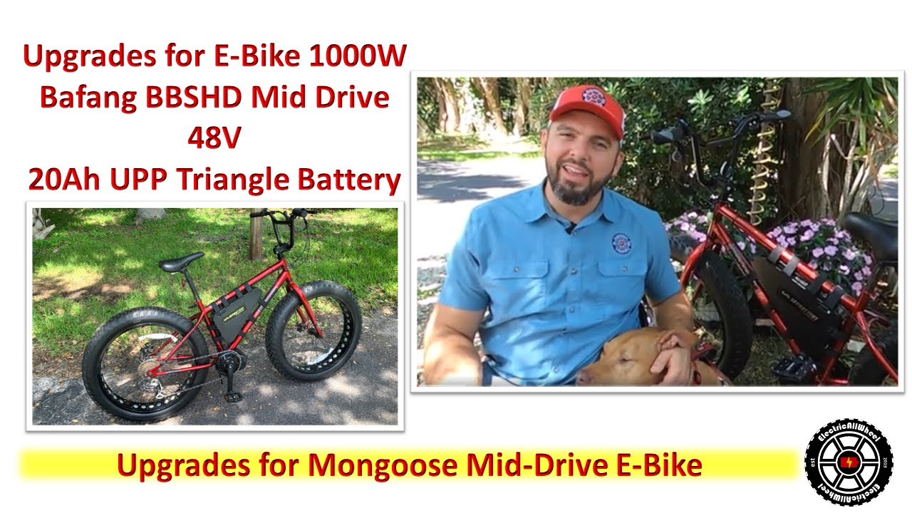 E-Bike UPGRADES Mongoose Dolomite Hitch 1000W BBSHD Mid Drive 48V 20Ah electric bike Conversion pt 2