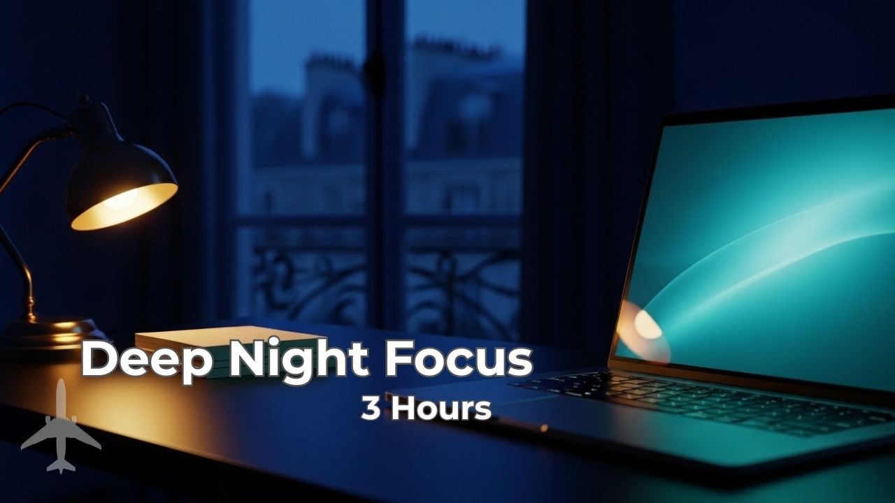 Silent Night Desk – Deep Lo fi Ambient for Long Focus 3 Hours