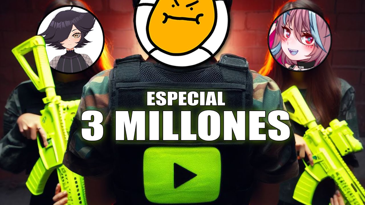 DUELO contra 3 YOUTUBERS en AIRSOFT❗️ 😱 ▬ ESPECIAL 3M 🔥 ▬ YIO vs 3 VTUBERS IRL 😲 (KARMA, NOVA, EMI)