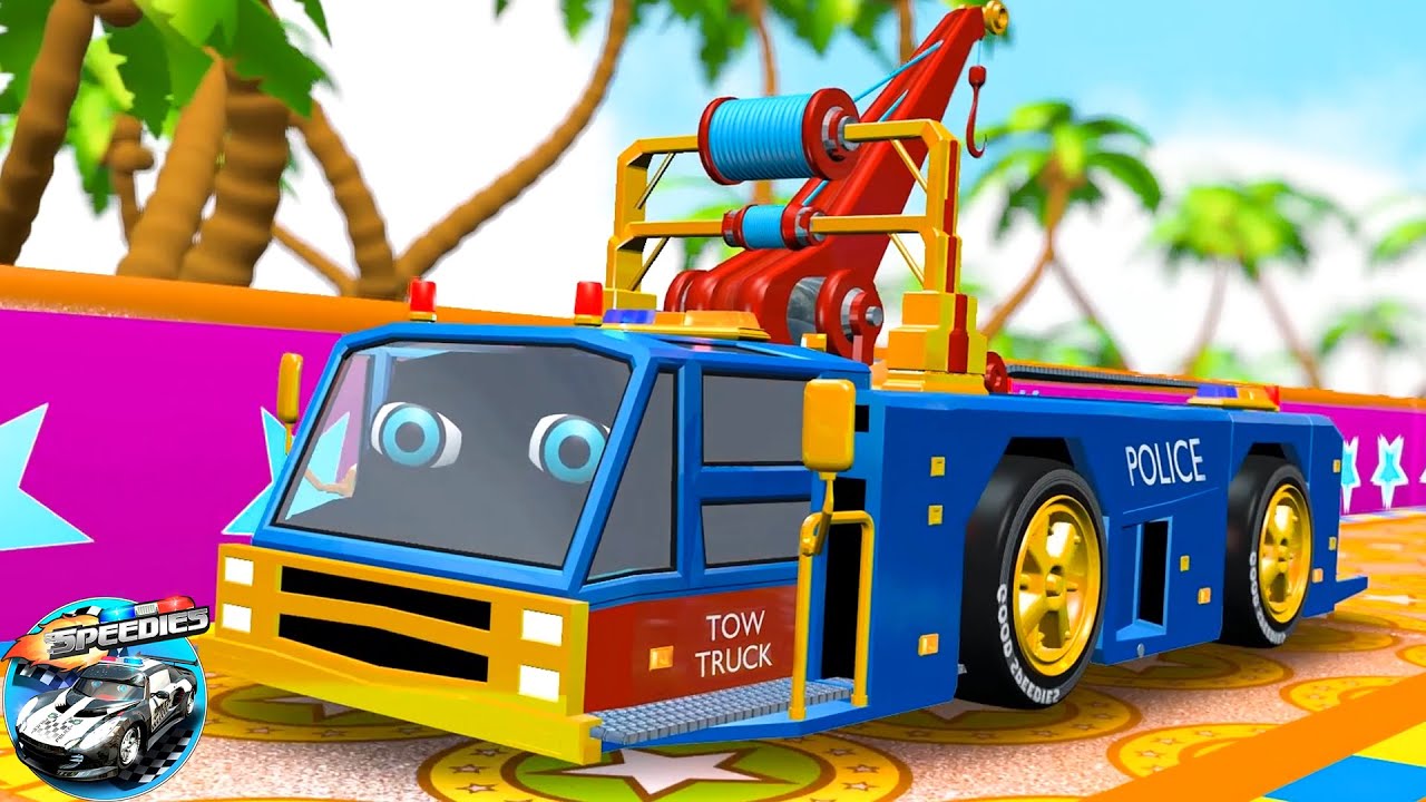 Wheels on the Tow Truck Nursery Rhyme for Children