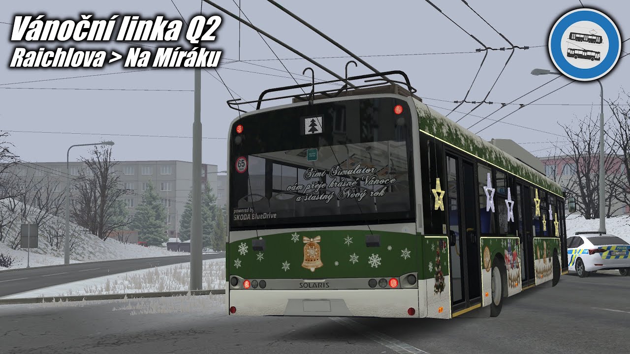SIMT | Vánoční linka Q2 a její náročná trasa! + návod na instalaci trolejbusu