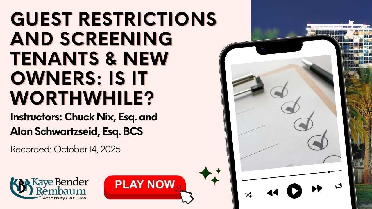 Guest Restrictions & Screening Tenants and New Owners | Is It Worthwhile?