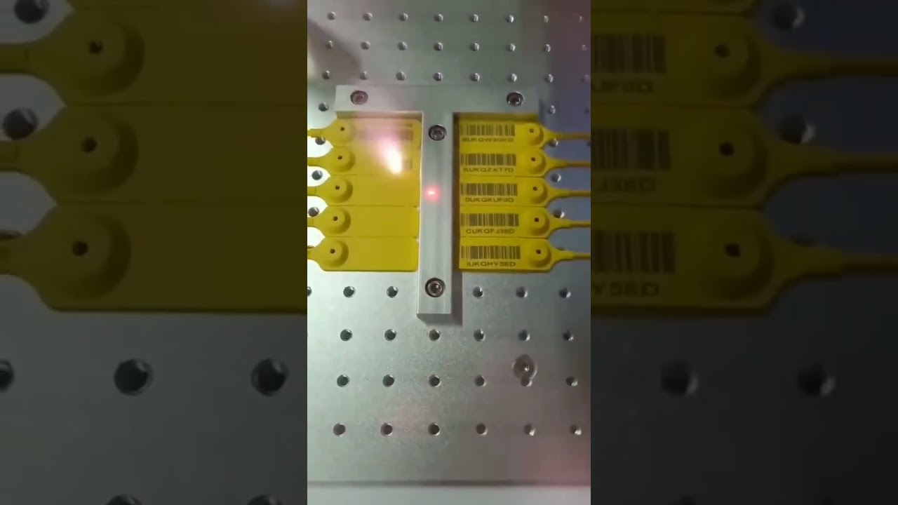 Desktop Laser Marking on  Plastic Tags- Meenjet