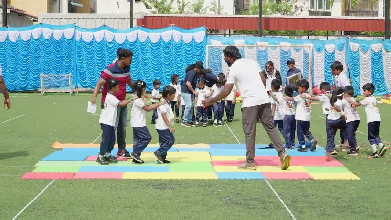 Kridashala International Preschool Sports Day 2024 | Pyramid Formation by Pre-Primary 2