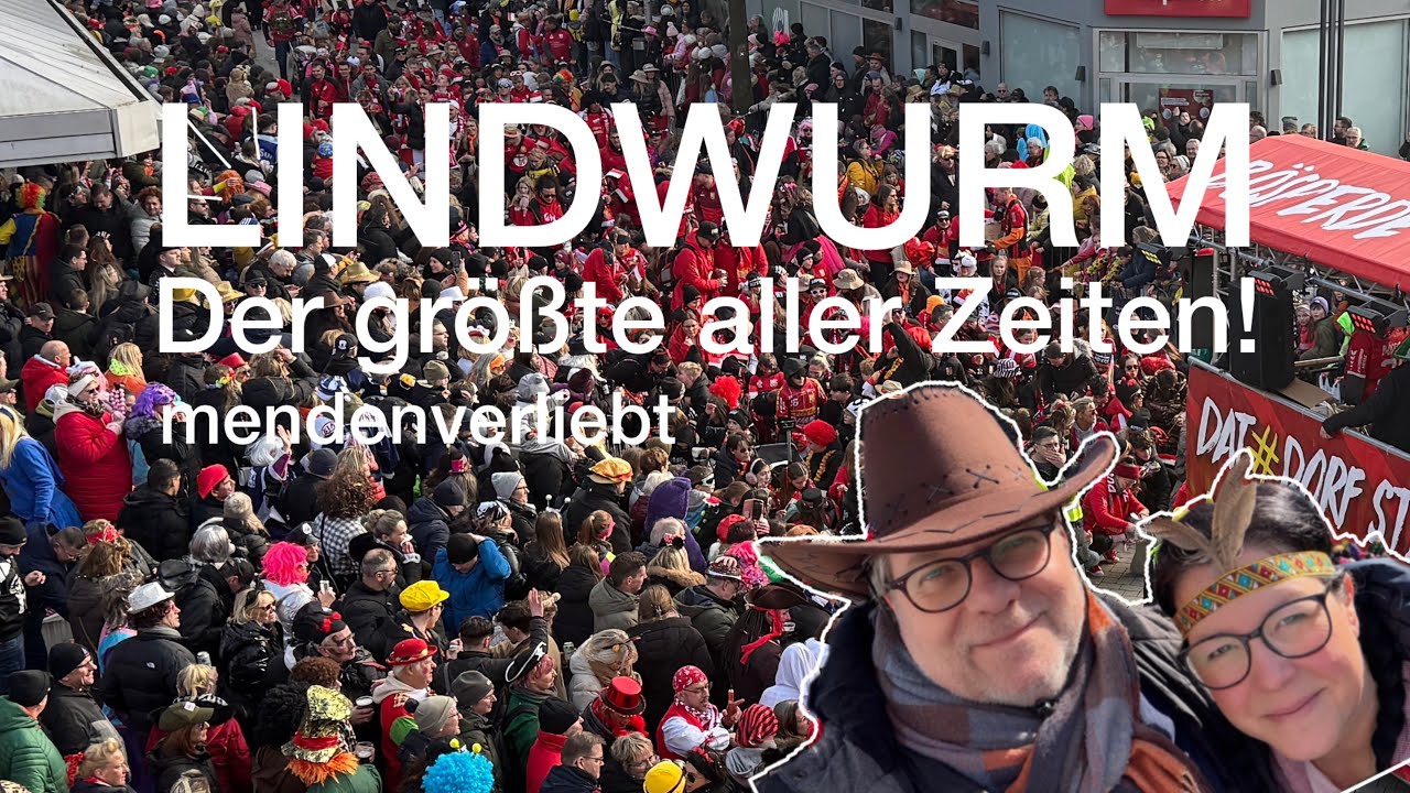 Der größte Lindwurm 🐛 aller Zeiten! Menden feiert 🎉Karneval 2026!! Helau!