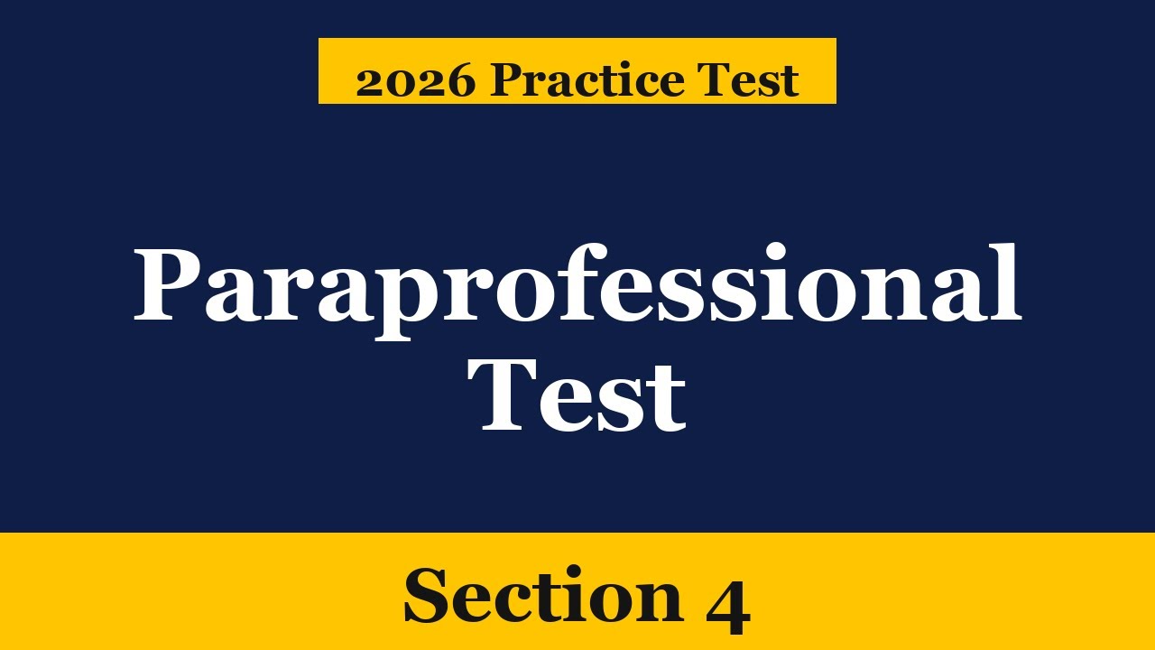 Paraprofessional Practice Test 2026 — Section 4: Instructional Support (30 Questions)