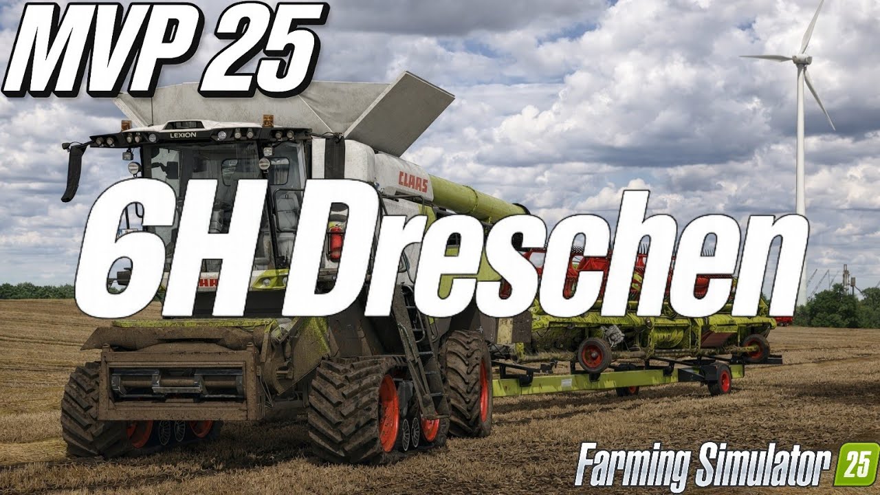 #1 Ein FELD. Eine ARBEIT. 6 STUNDEN DRESCHEN! | TIMELAPSE | MVP25 | Farming Simulator 25