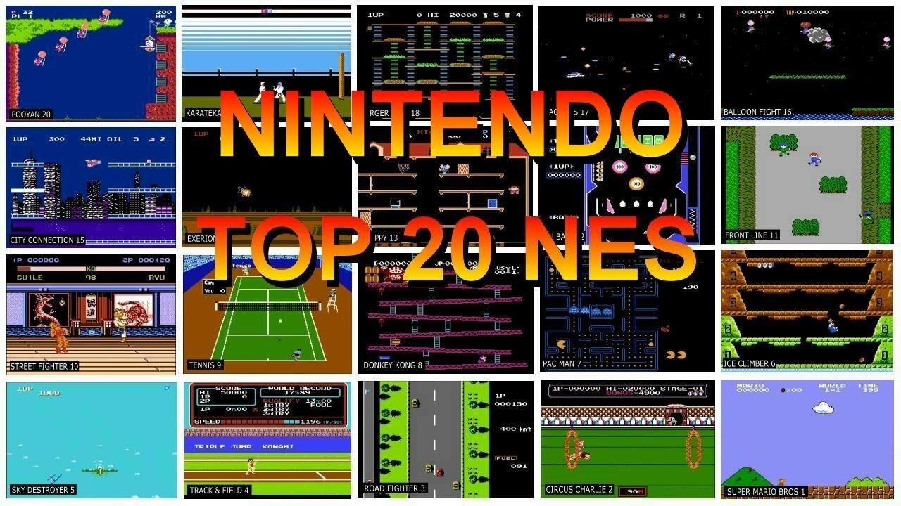 Nintendo NES TOP 20 - Retro Games Best - Famicom FC