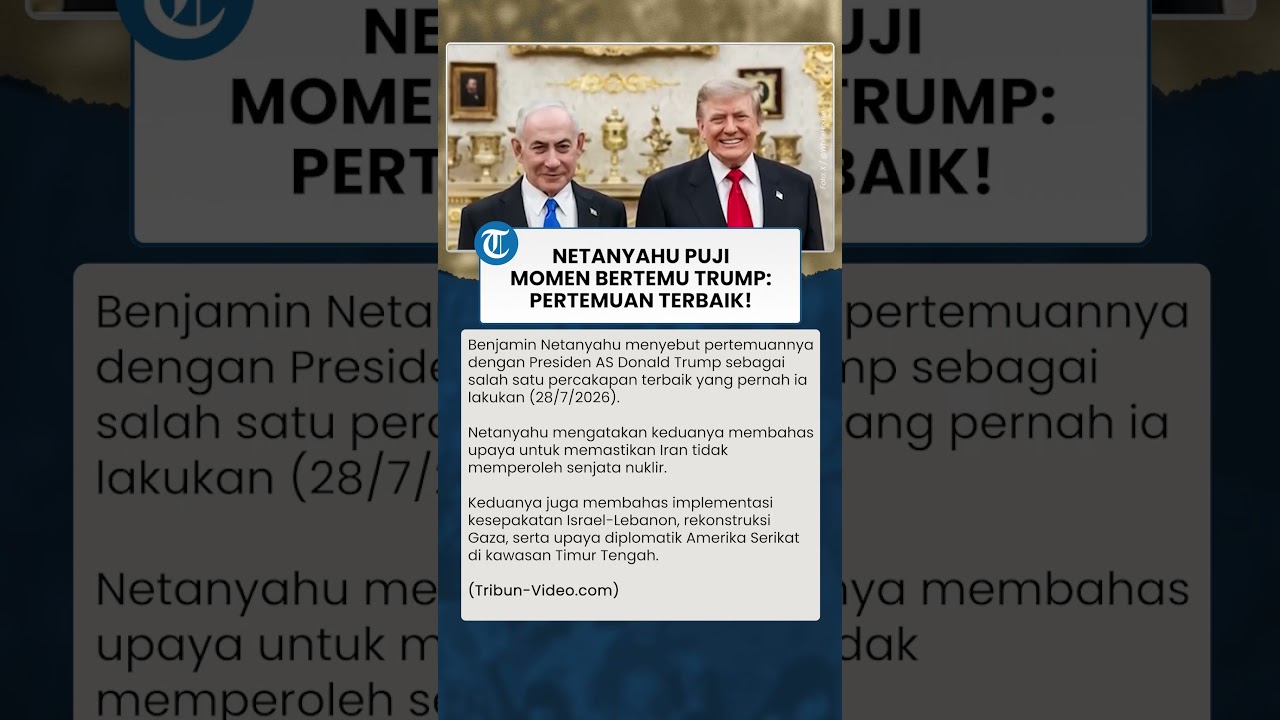 Perdana Menteri Israel Netanyahu Angkat Jempol untuk Trump, Sebut Pertemuan Kali Ini Istimewa