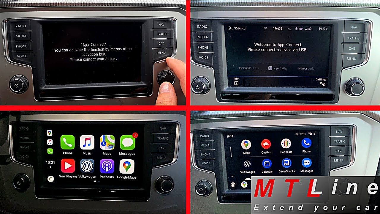 VW Passat B8, MY2017 – App-Connect (Android Auto, Apple CarPlay)