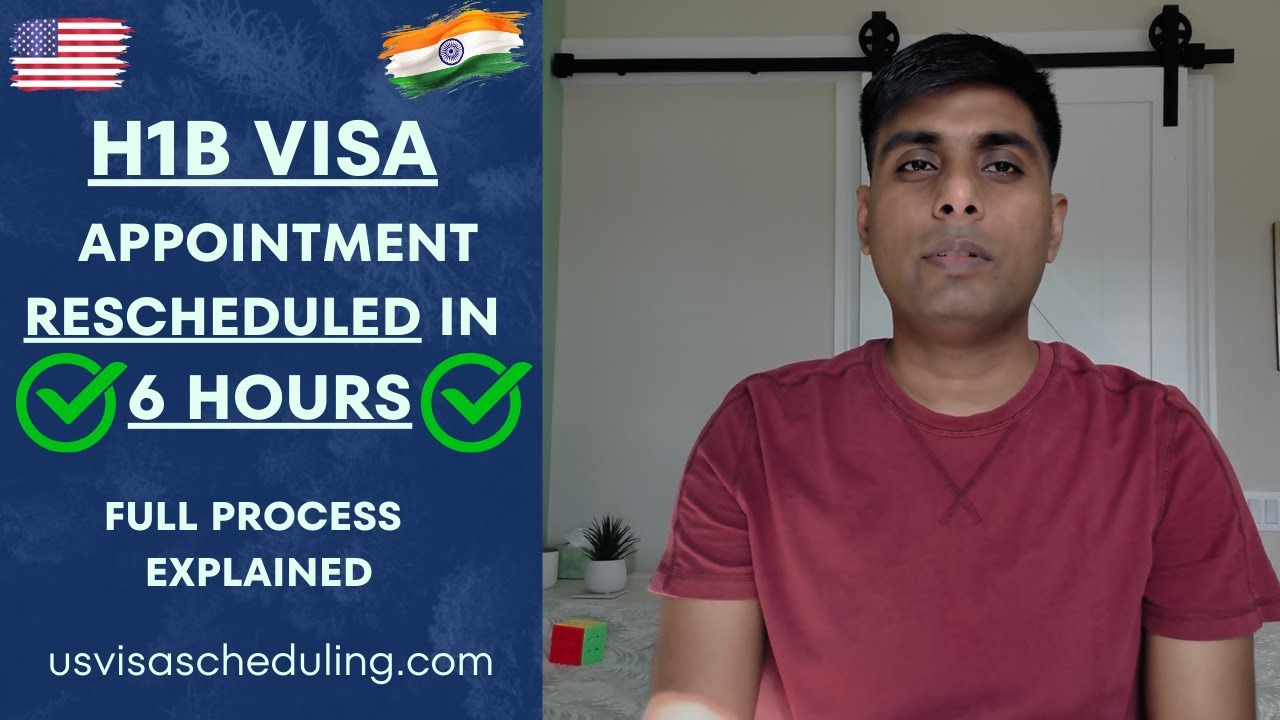 How to Get Early H1B & H4 VISA Appointment Rescheduled - USCIS Emergency Appointment from India