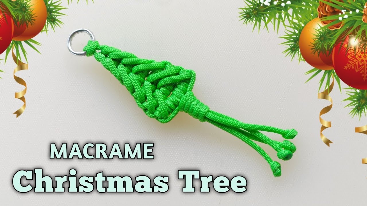 DIY: MACRAME CHRISTMAS TREE | EASY MACRAME TUTORIAL | MACRAME CHRISTMAS ORNAMENT
