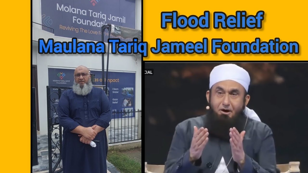 Molana Tariq Jameel Foundation and Bahria Town Residents Donations For Flood Relief Victims 