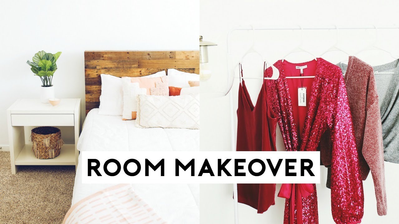 ROOM TRANSFORMATION 2019! COZY + PINK MINIMAL ROOM MAKEOVER | Nastazsa