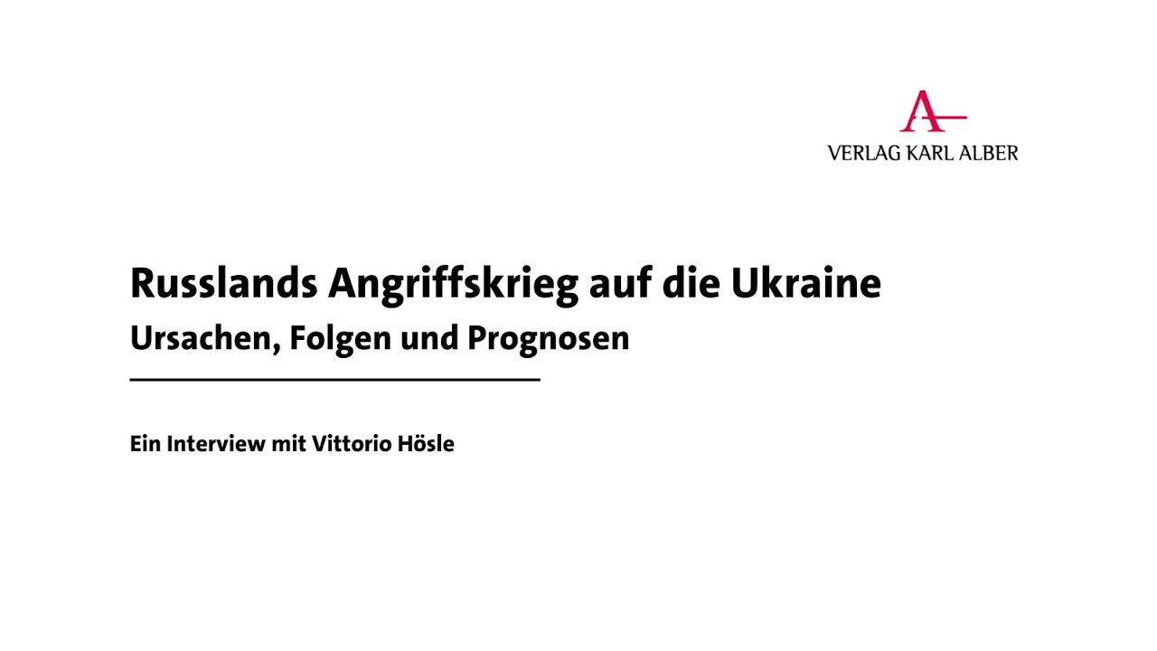 Mit dem Rücken zu Russland. Ein Interview mit Vittorio Hösle