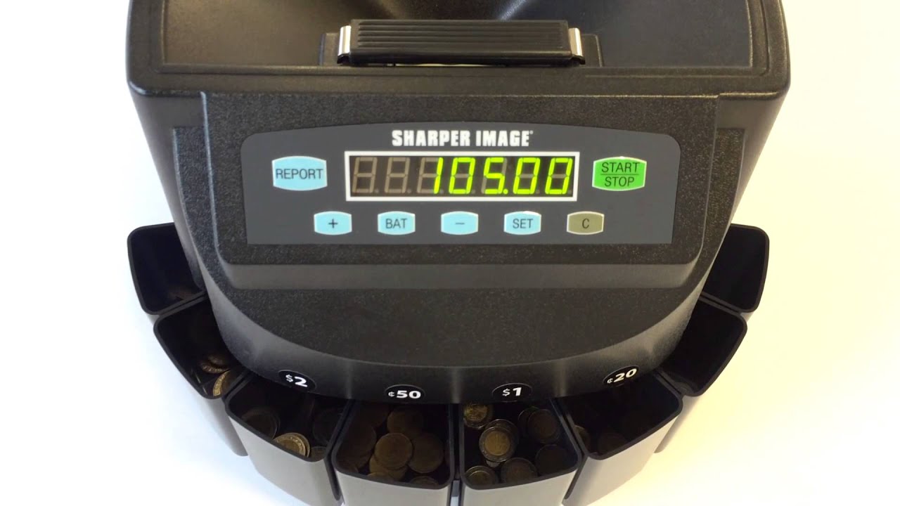 Contadora de monedas Sharper Image