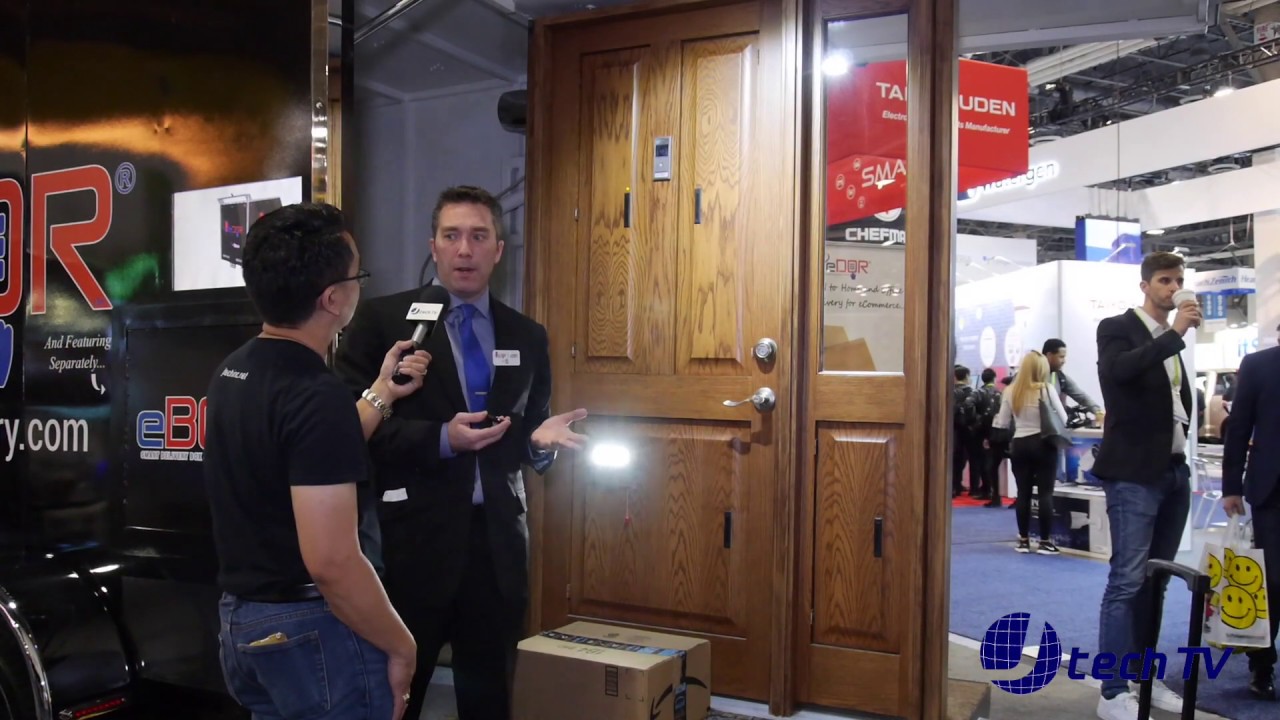 1st Smart Door Delivery & Security  System - eDor - eBox - eTethr at CES 2019