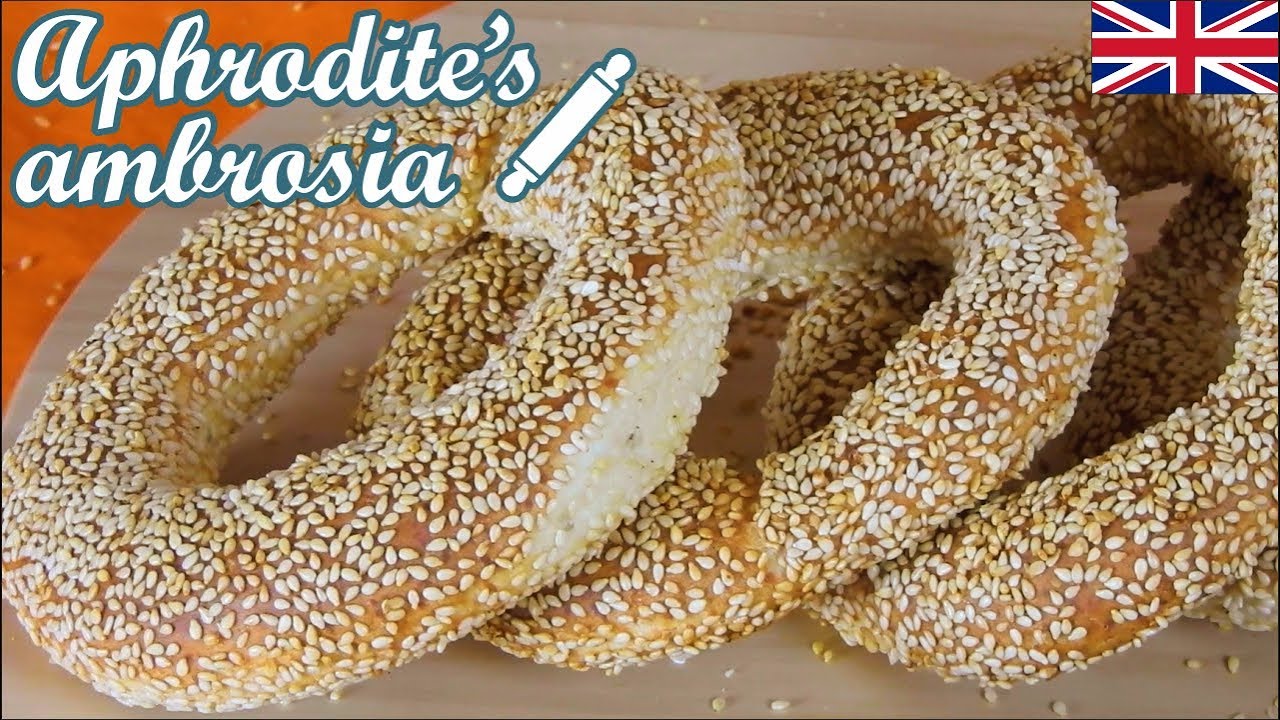 Crusty Sesame Bread Rings with Cheese & Oregano
