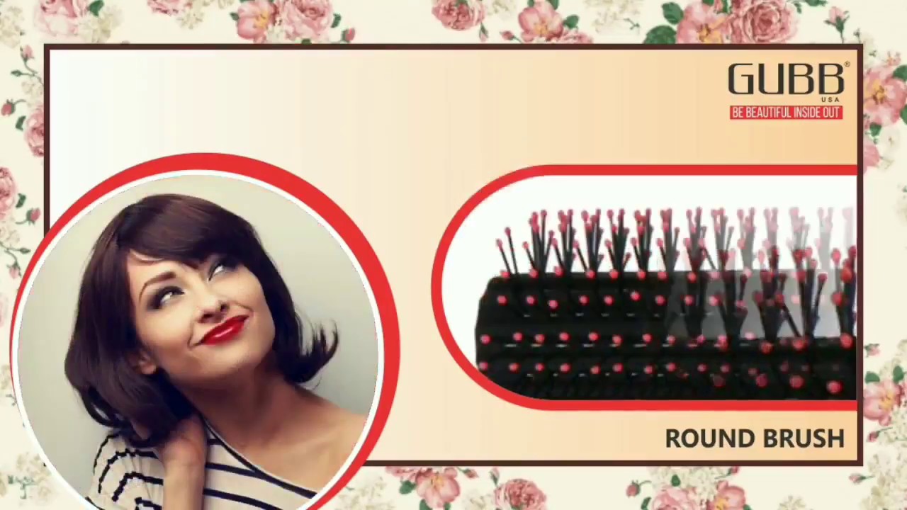 GUBB USA Round Hair Brush Vogue Range