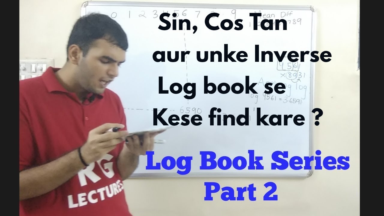 How to find Inverse Of Sin cos From Log Book #inverseofsin #logbook
