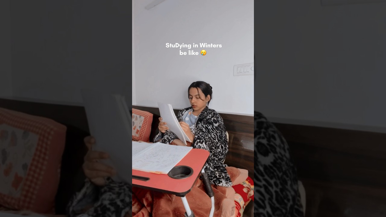 StuDying in Winters be like🤡 #motivation #study #relateable #funny #winter #exam #aspirantlife #sad