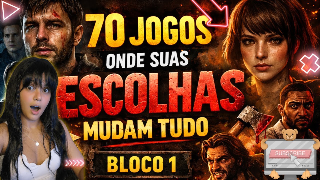 70 Jogos Onde Suas Escolhas Mudam Tudo 🎮📖 | BLOCO 1: CHORO E TESTANDO TEU CARÁTER 