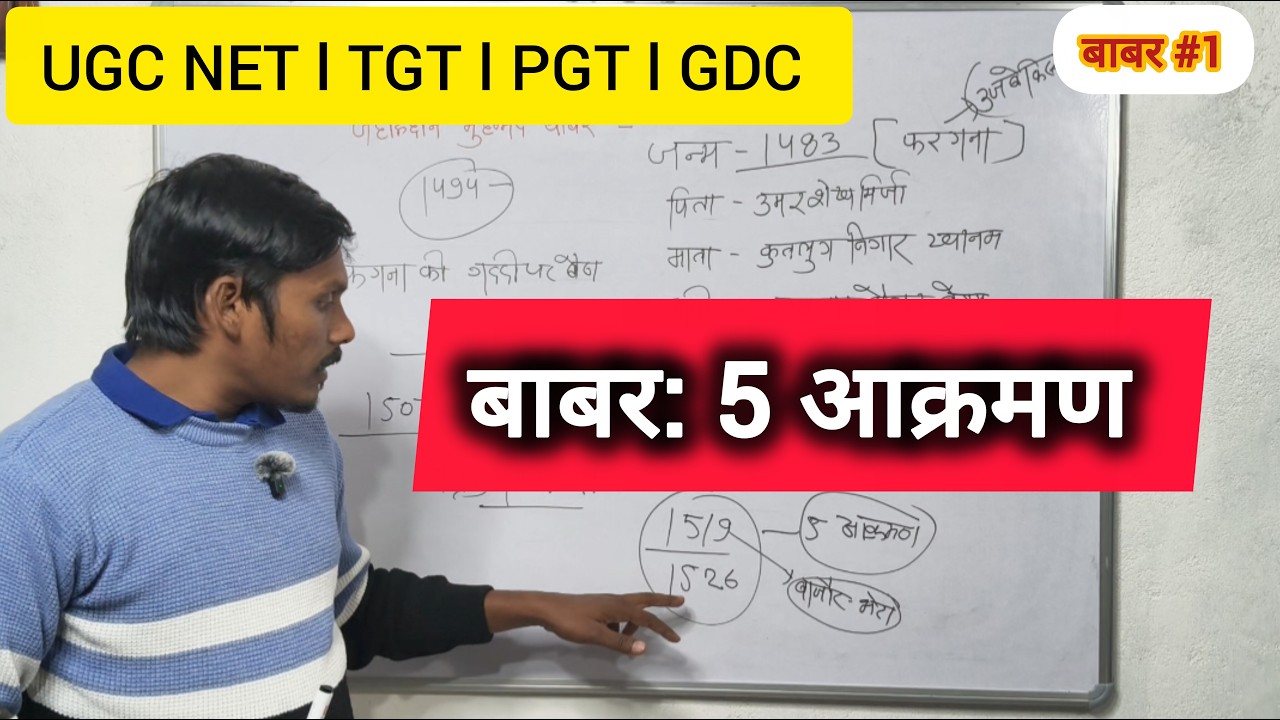 बाबर कौन था ? | Mughal History | मध्यकालीन इतिहास | UGC NET TGT PGT HISTORY CLASSES |