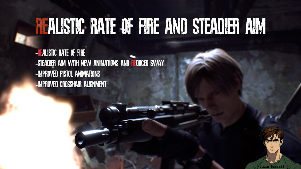 Realistic Rate of Fire and Steadier Aim for Resident Evil 4 Remake