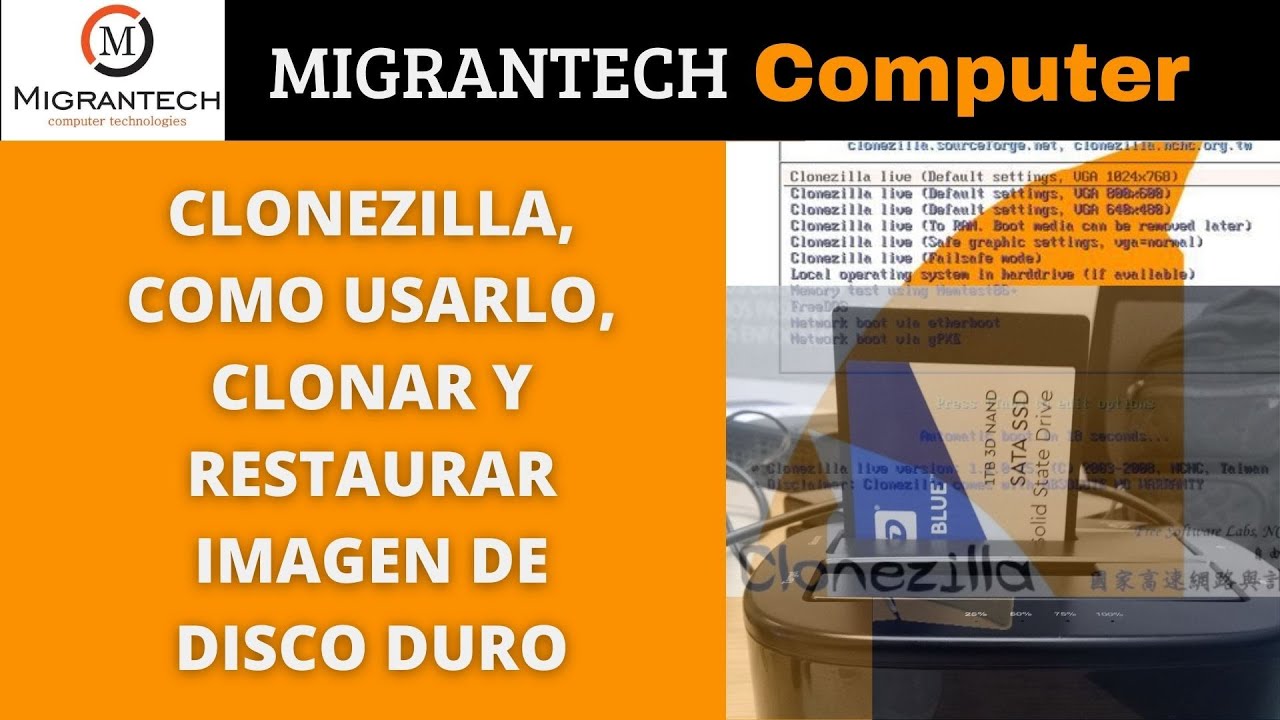 CLONEZILLA, COMO USARLO, CLONAR Y RESTAURAR IMAGEN DE DISCO DURO