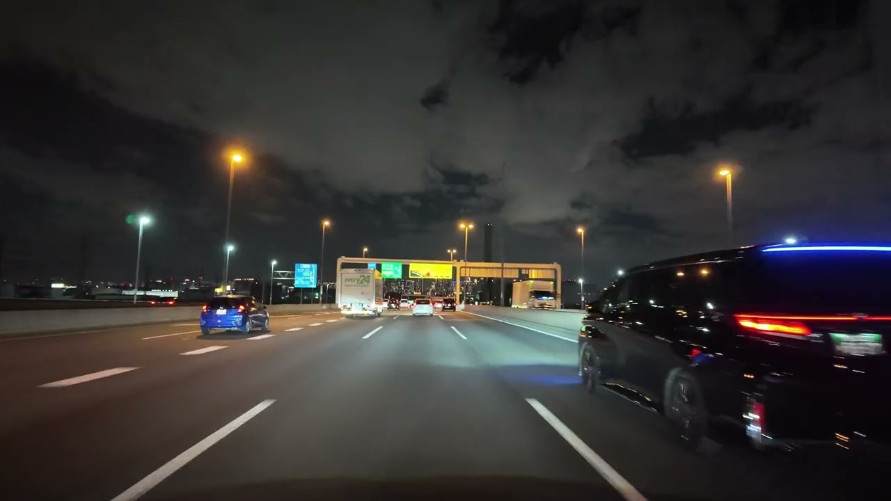 Tokyo night drive 東京 ドライブ 湾岸線 舞浜IC 有明IC 2025