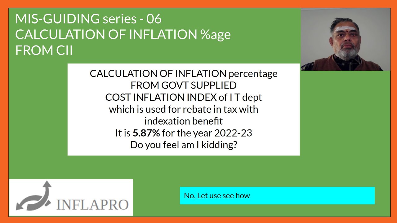 MIS_Guiding 06 CALCULATION OF INFLATION percentage 5.87% as per CII