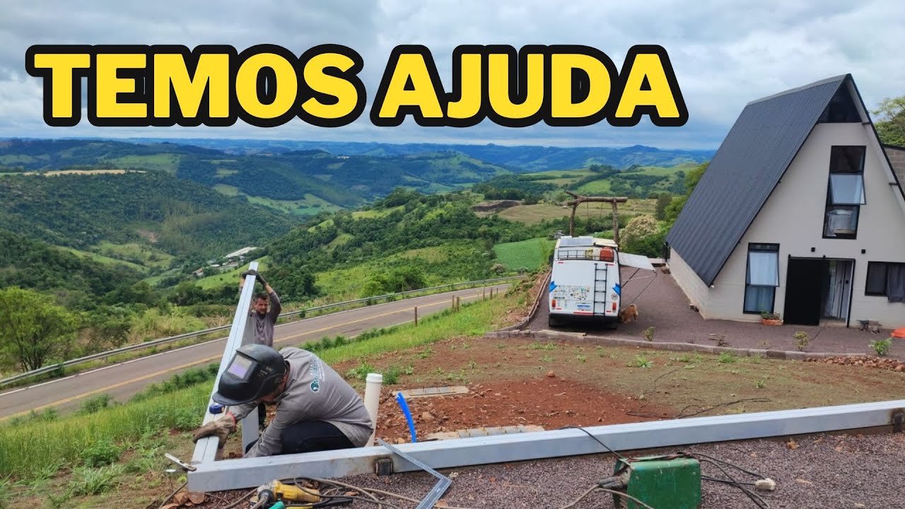COMEÇAMOS A CONSTRUÇÃO DAS CABANAS