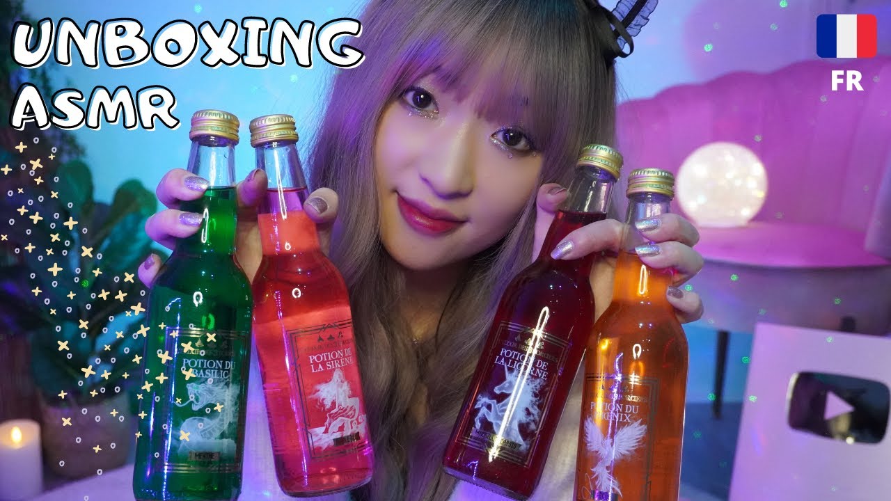 ASMR UNBOXING 📦 LES 5 ELIXIRS DES TROIS SORCIERS ⚡️🧙🏻‍♂️ et autres friandises en tous genres 😍