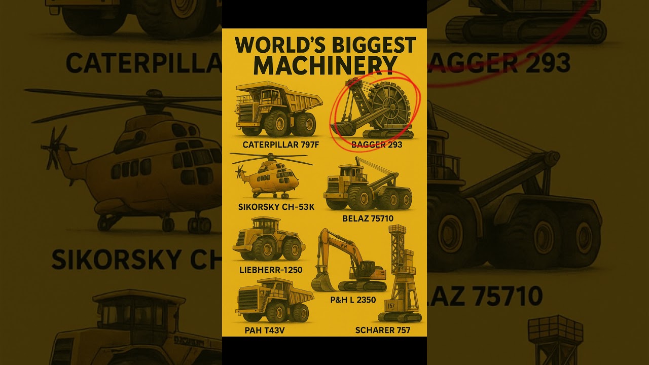 🚜 World&rsquo;s Biggest Machines in Action! Caterpillar 797F & Bagger 293 🔥 | Mind-Blowing Giants