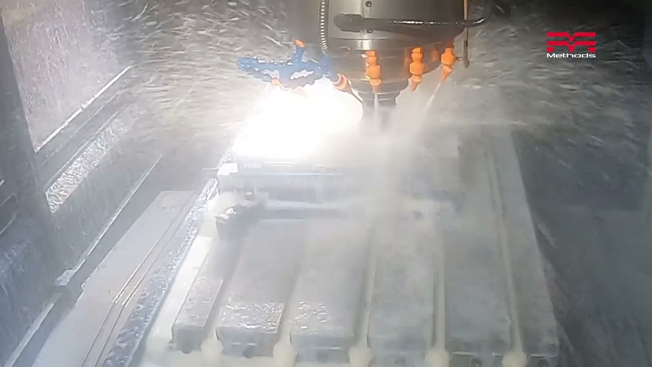 Titanium TI-6Al-4V Aerospace Machining - OKK VM53RII VMC #aerospace #cncmill #cncmachining