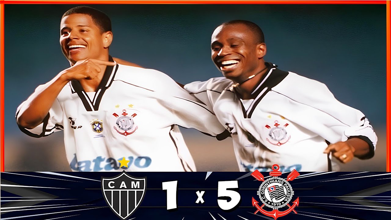 Atlético-MG 1x5 Corinthians ●Campeonato Brasileiro 1998● ★Melhores Momentos★ ●Show de Marcelinho●
