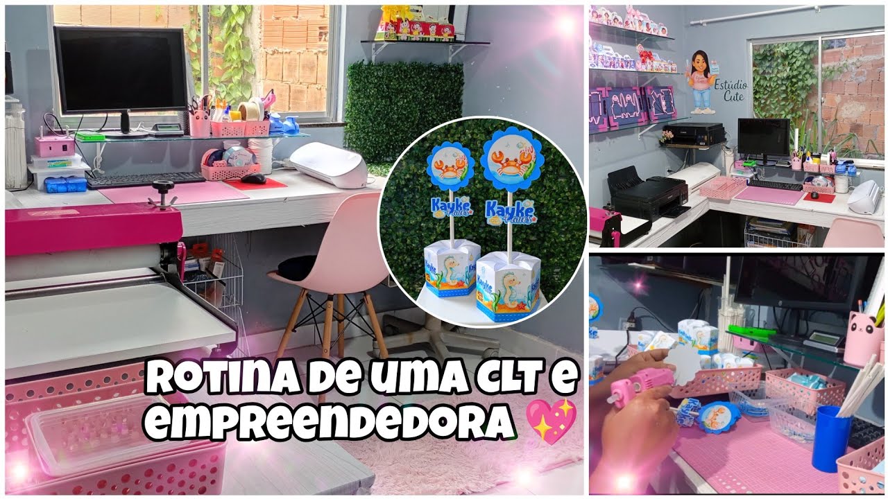 ROTINA DE PRODUÇÃO DE ENCOMENDA NO ATELIÊ- CLT E EMPREENDEDORA - PAPELARIA PERSONALIZADA 💖