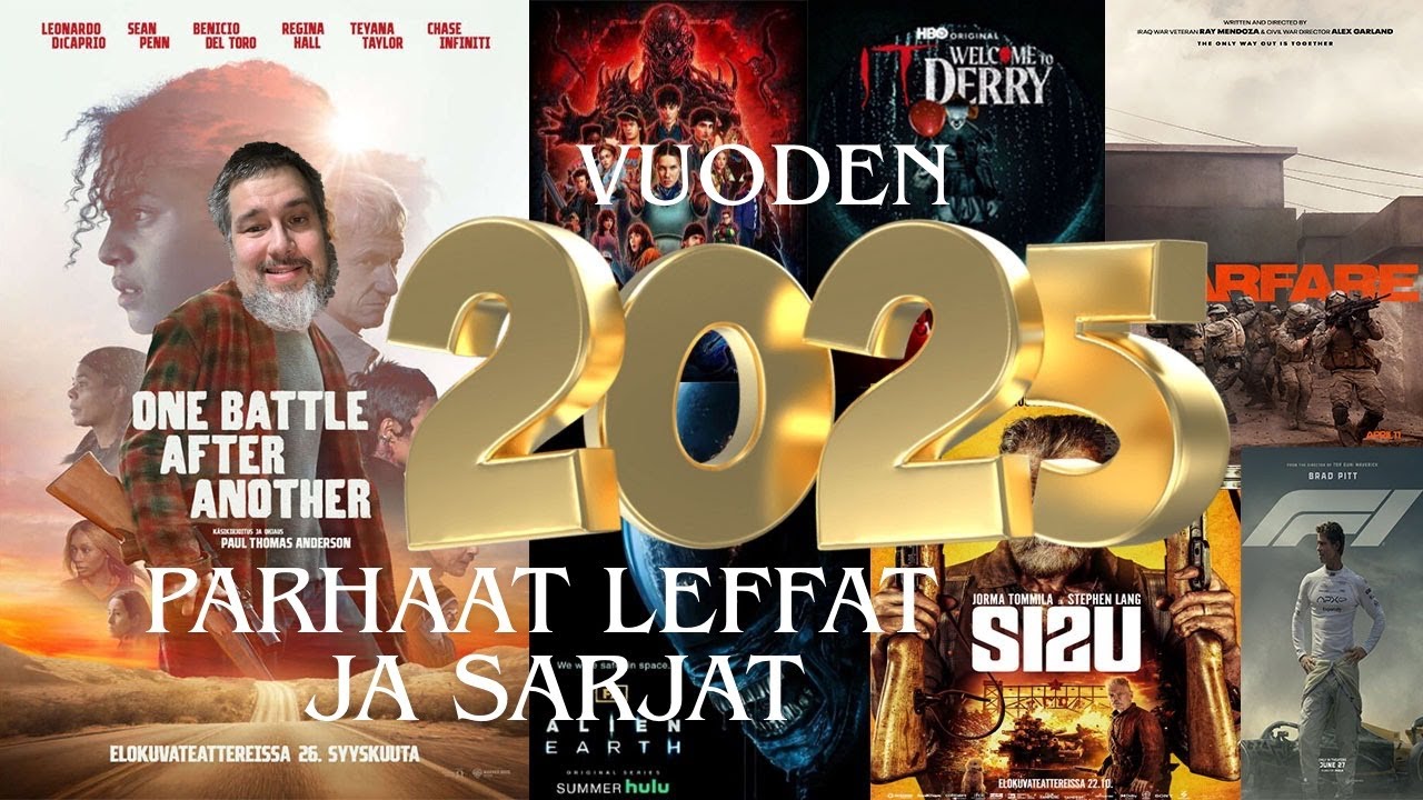 Vuoden 2025 parhaat leffat ja sarjat