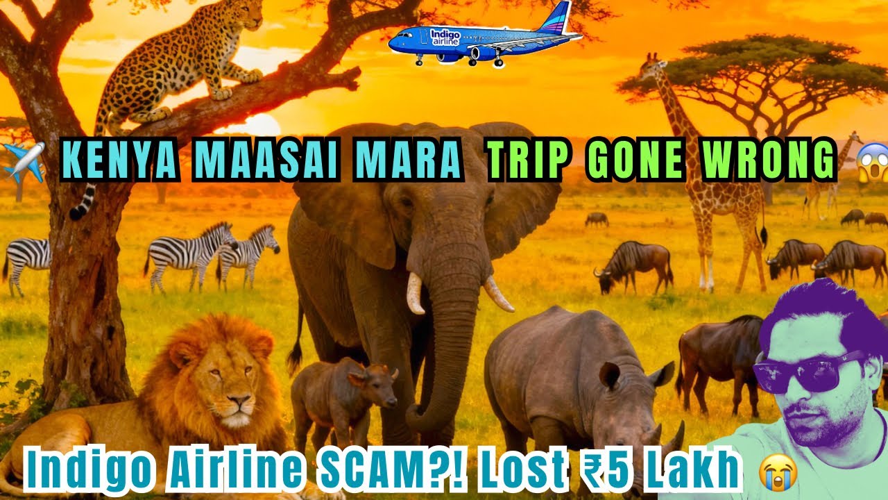 ✈️ KENYA MAASAI MARA TRIP GONE WRONG 😱 | Indigo Airline SCAM?! Lost ₹5 Lakh 😭 | Full Travel Vlog