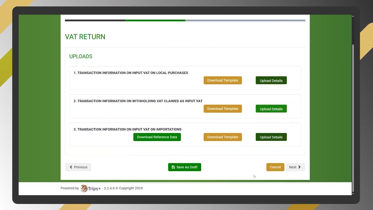 Submit a value added tax return