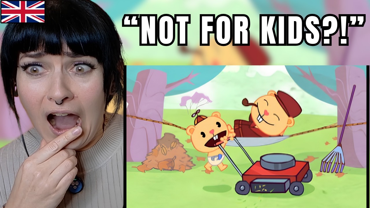 British Girl Reacts to Happy Tree Friends for the FIRST TIME&hellip; THIS Is a Kids Show?!