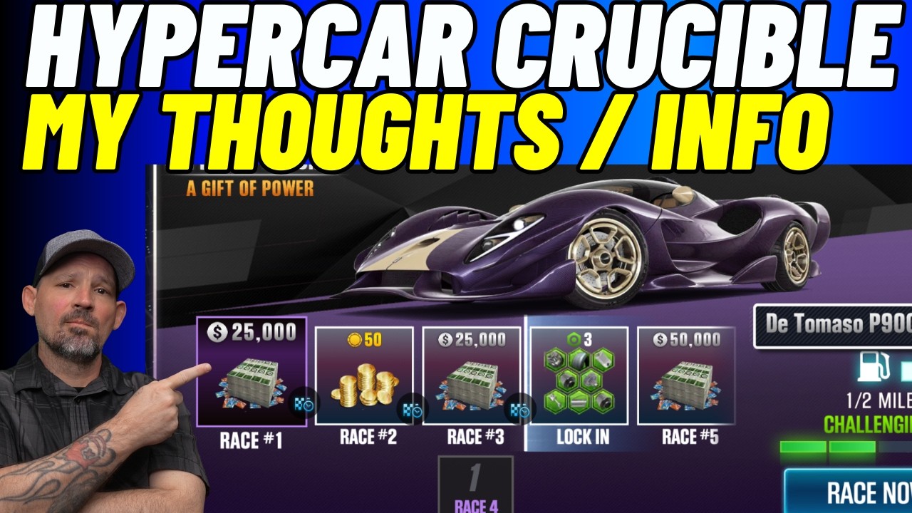 Стоит ли тратить время на CSR2 HyperCar Crucible? Хороши ли в ней автомобили?