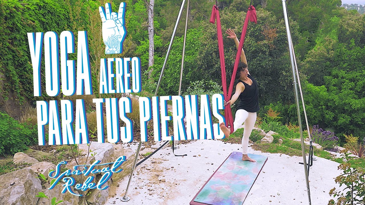 YOGA AÉREO💖 PARA PRINCIPIANTES- YOGA AÉREO FÁCIL😁 PARA LA FUERZA Y FLEXIBILIDAD DE TUS PIERNAS