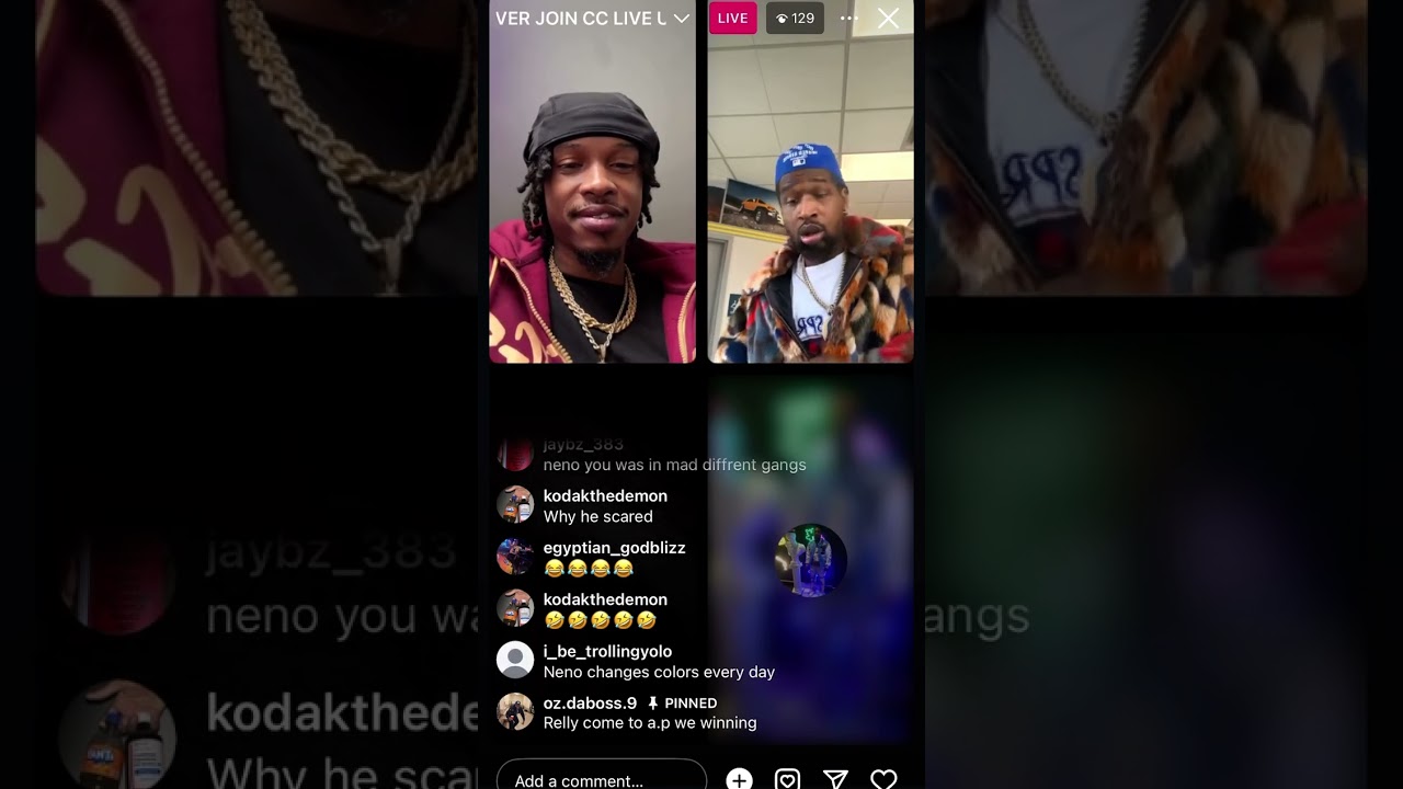 Relly goes Live With Neno and G Flirto Things Go Left ****DOESN’T END WELL****